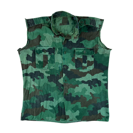 Serbian Army M93 Oak Leaf Camouflage Field Tailored Vest - X Large