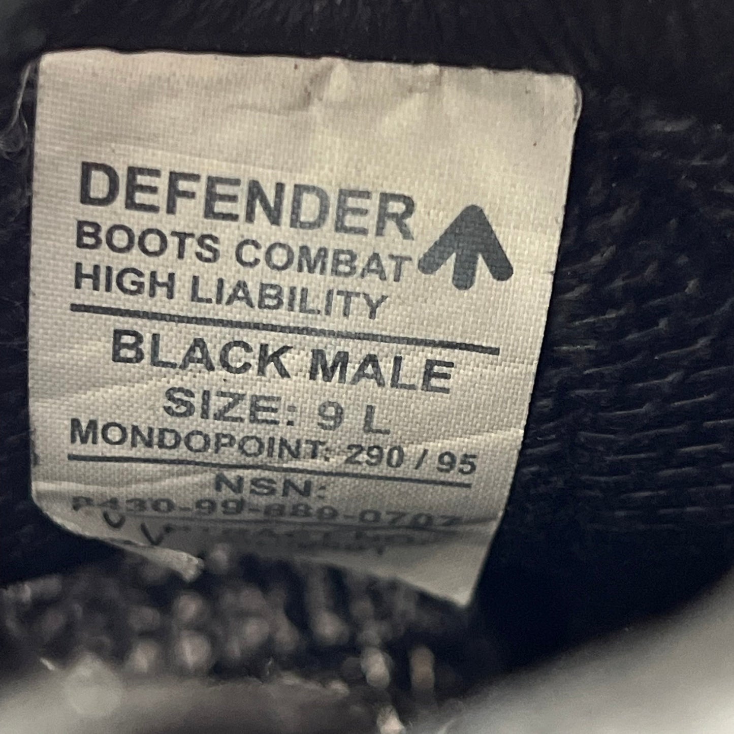 British Army Altberg Defender Black Combat Boots - Size 9L