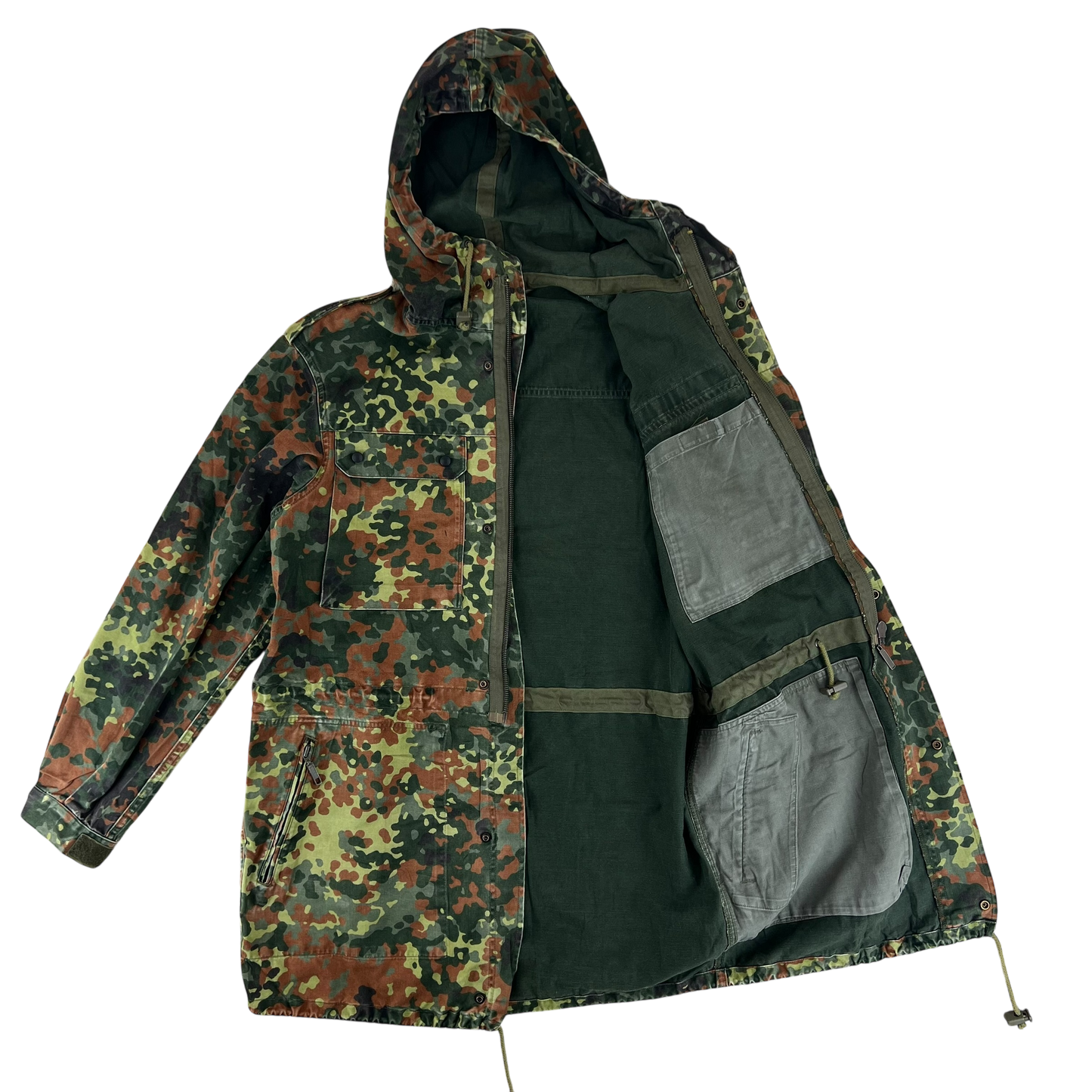 German Army Flecktarn Camouflage Combat Parka - Medium GrNr 2