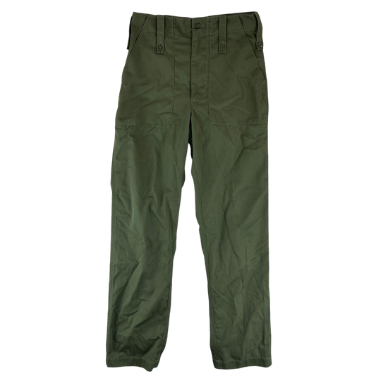 British Army Olive Green Fatigue Work Trousers - W32 L32