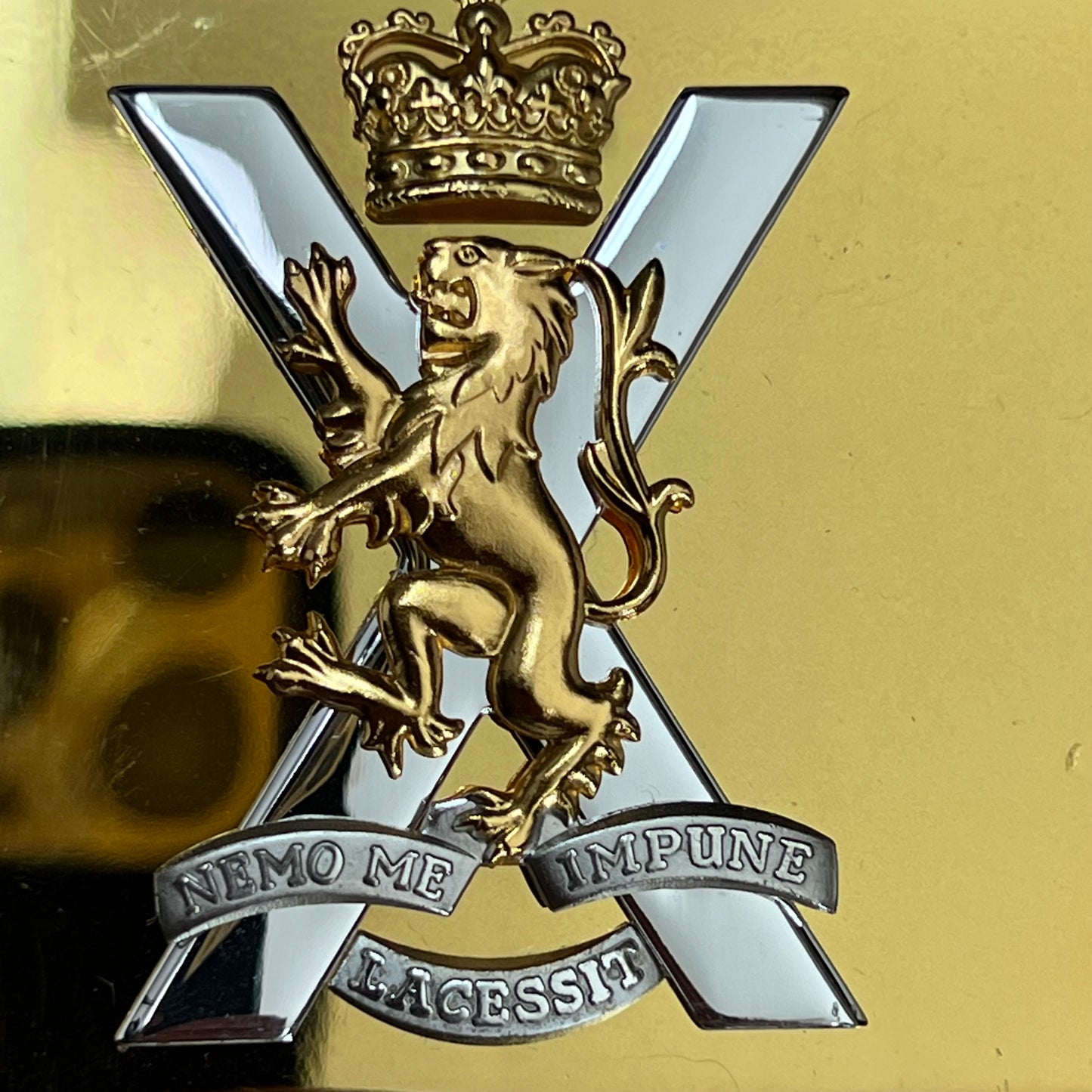 British Army White Dress Belt - Royal Regiment of Scotland - Small