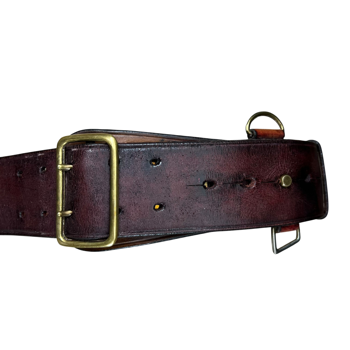 British Army Oxblood Leather Belt - Large