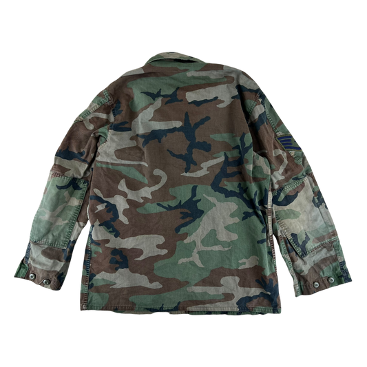 US Army Air Force M81 Woodland Camouflage BDU Combat Jacket - Large