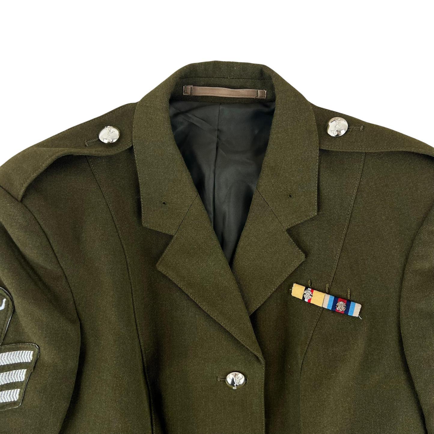 British Army 1980 Pattern Women's No. 2 Olive Green Dress Jacket - Royal Signals - Medium 170/96