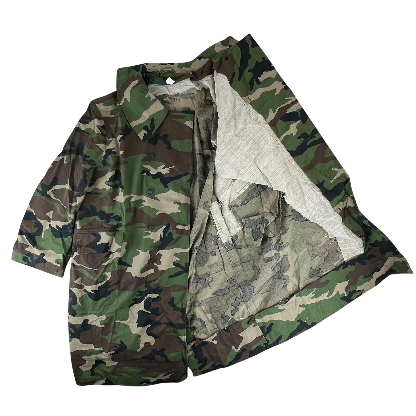 Slovak Army M97 Camouflage Dispatch Trench Coat - XXX Large