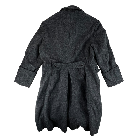 Bulgarian People's Army 80s Grey Wool Greatcoat - Large