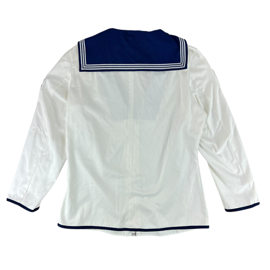 British Royal Navy Class II White Jumper Sailor's Top - X Large 182/116