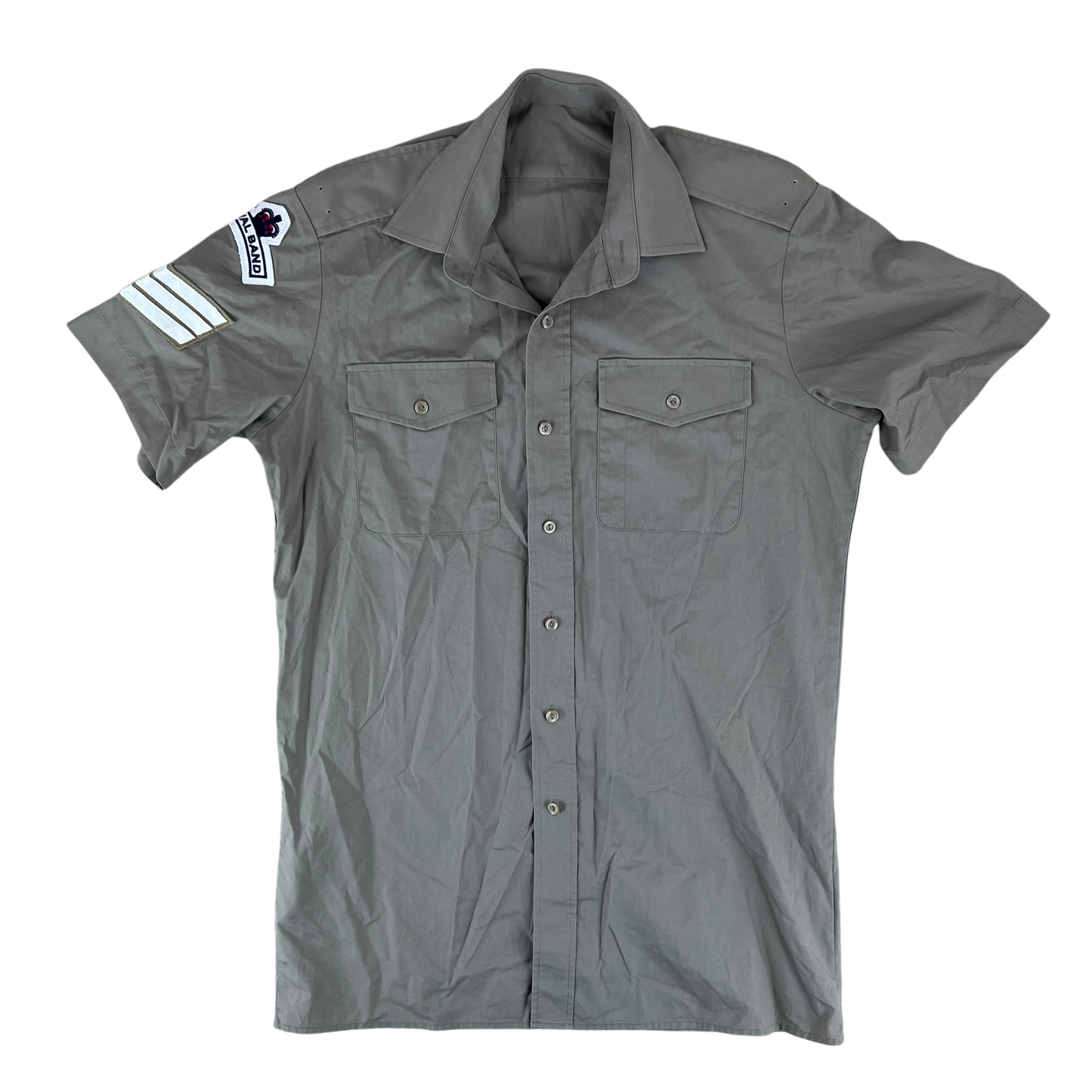 British Army Mens Stone Shirt Short Sleeve - Medium 37 Collar