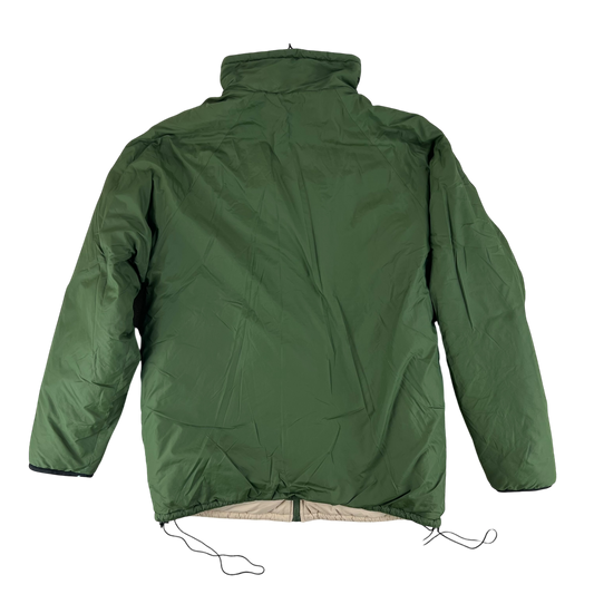 British Army Reversible Thermal Olive Green / Tan Quilted Jacket - Medium