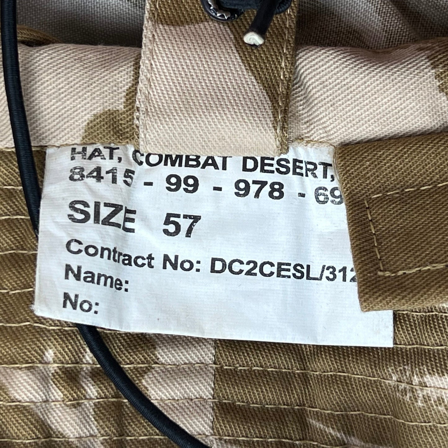 British Army Desert DPM Camouflage Boonie - Medium 57cm