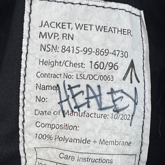 British Royal Navy Foul Weather MVP Smock - Medium 160/96