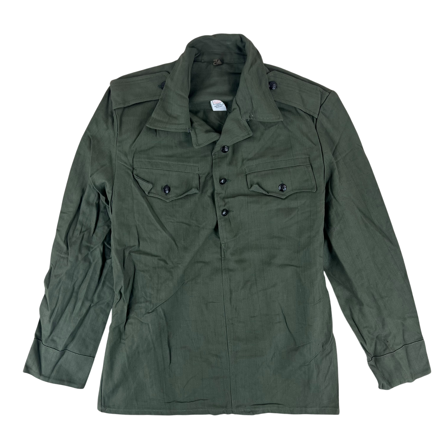 Bulgarian People's Army Cotton Olive Green Cossack Shirt - Medium