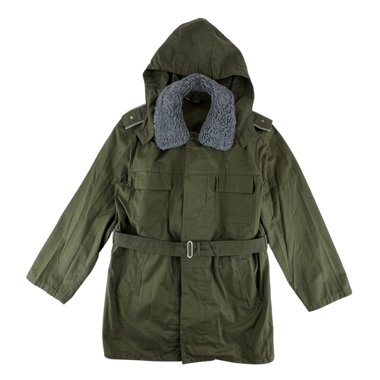 Czechoslovak Army M85 Field Parka Olive Green w/ Belt - Large