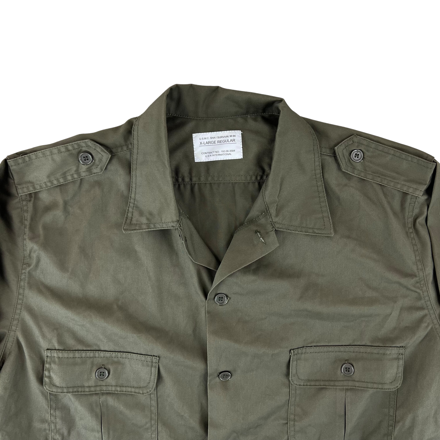 US Marines M94 Olive Long Sleeve Shirt - X Large