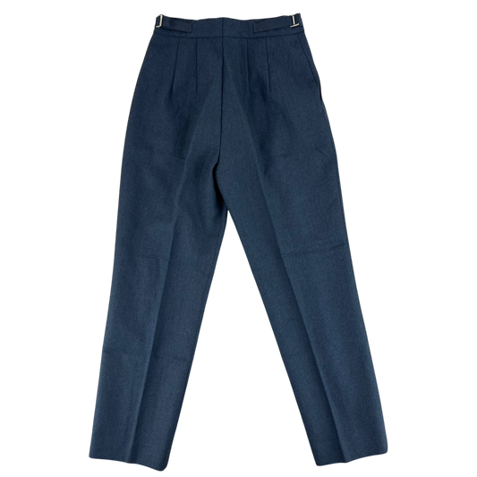 British RAF Women's 72 Pattern Blue-Grey Dress Trousers - W28 L29.5