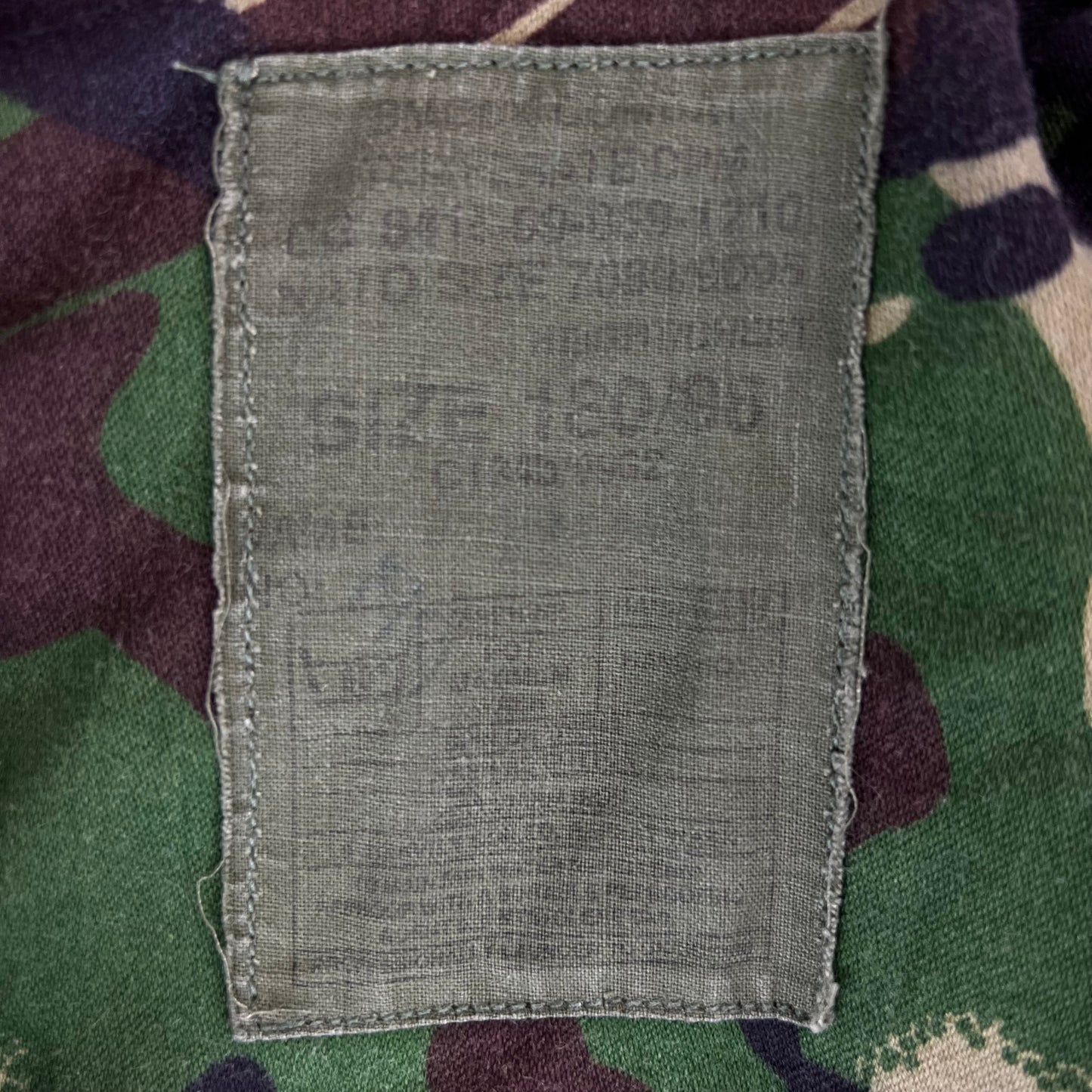 British Army 84 Pattern Woodland DPM Camo Combat Smock - Medium 180/96