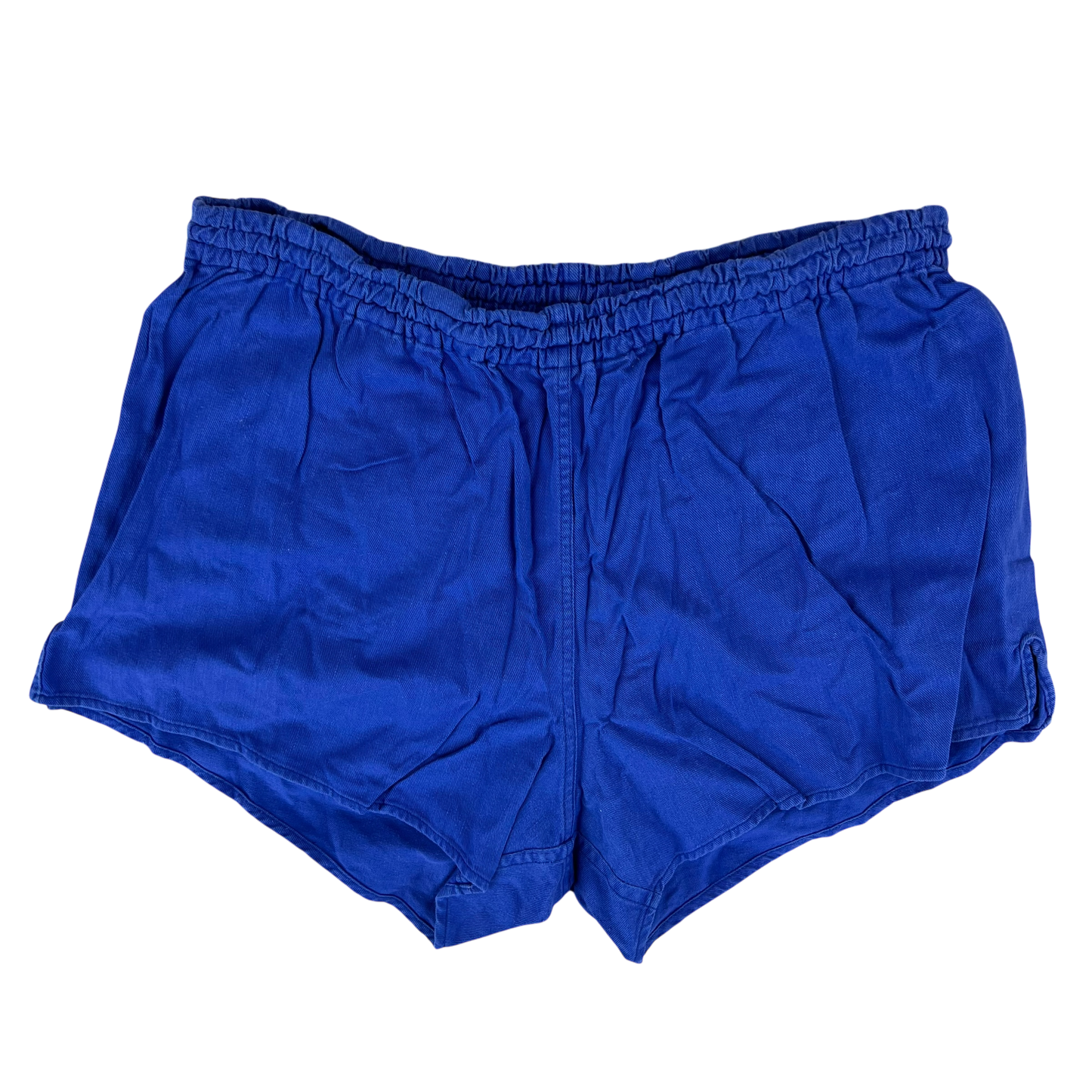 West German Army Cotton PTI Blue Swim Shorts - Small