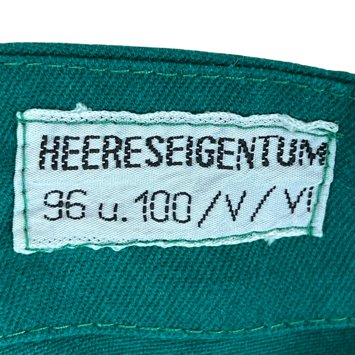 Austrian Army Green Blue Fatigue Trousers - W33 L32