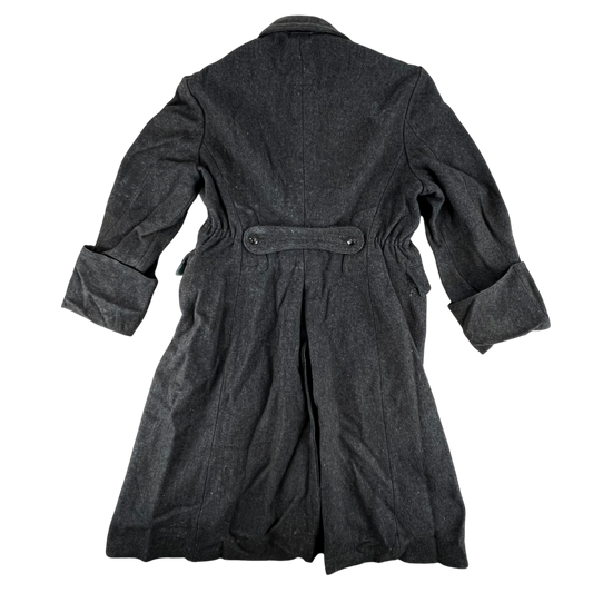 Bulgarian People's Army 70s Grey Wool Greatcoat - Large