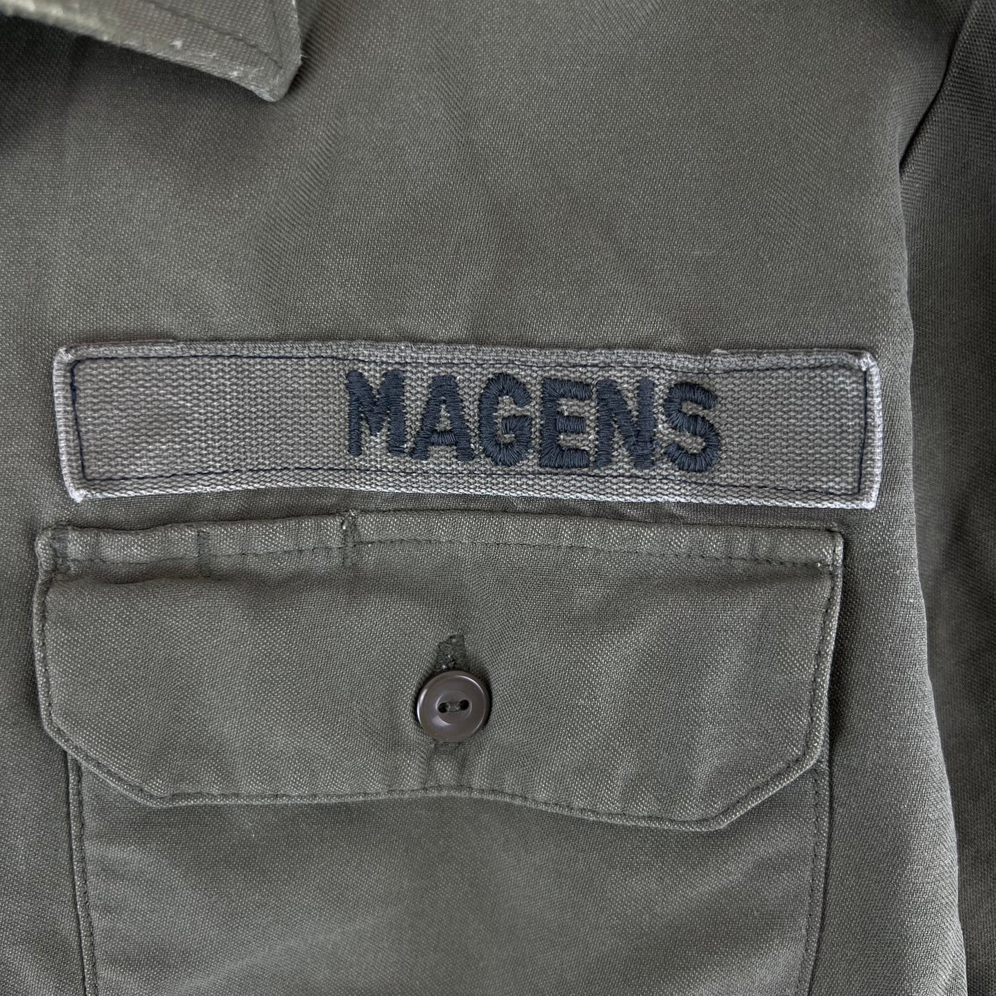 German Army Olive Green Long Sleeve Field Shirt - Large GrNr4