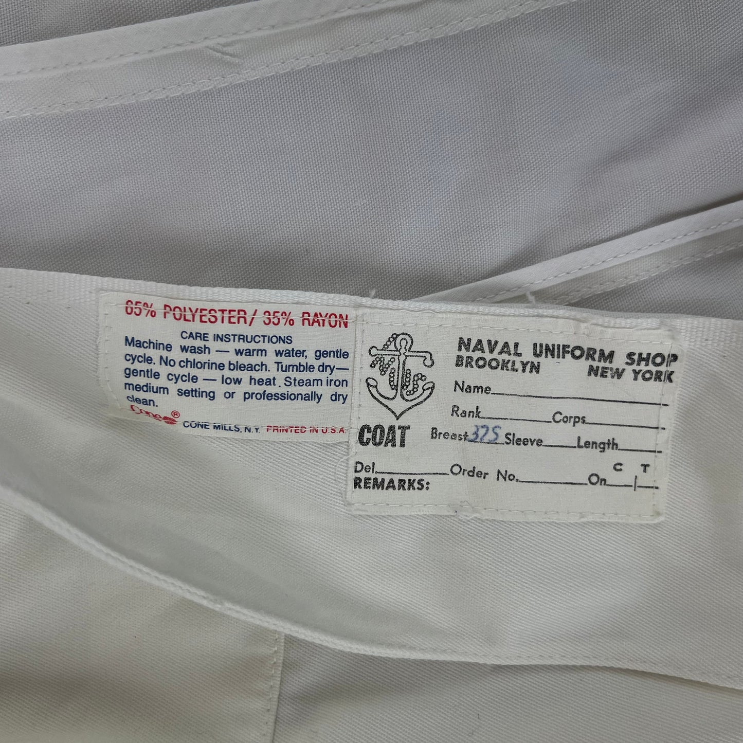US Navy Officer's Flyer's Tropical No 1 Mess Dress Jacket - Small 37S