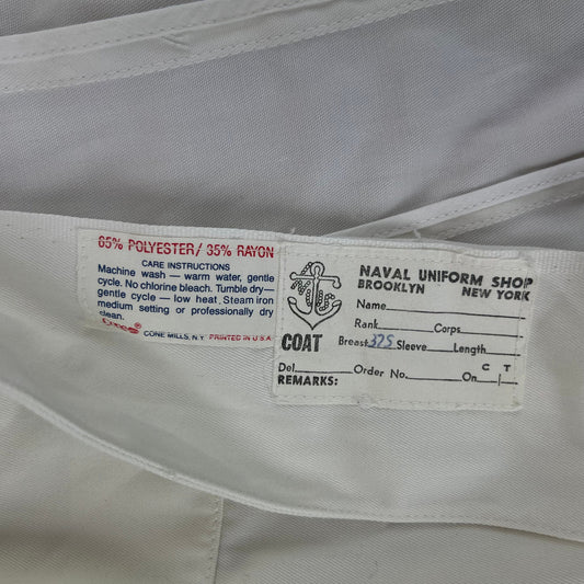 US Navy Officer's Flyer's Tropical No 1 Mess Dress Jacket - Small 37S