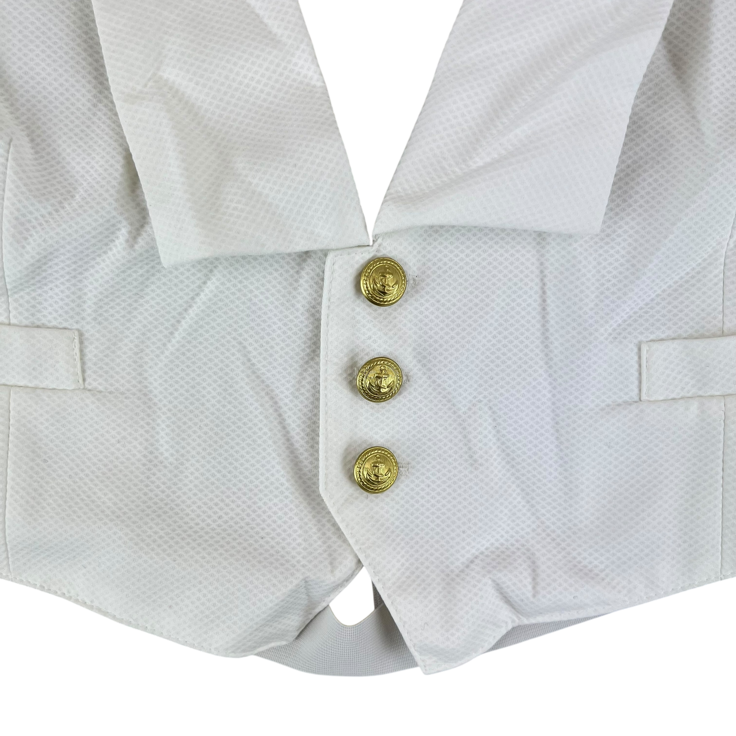 Finnish Navy M83 White / Cream Mess Dress Waistcoat - Large