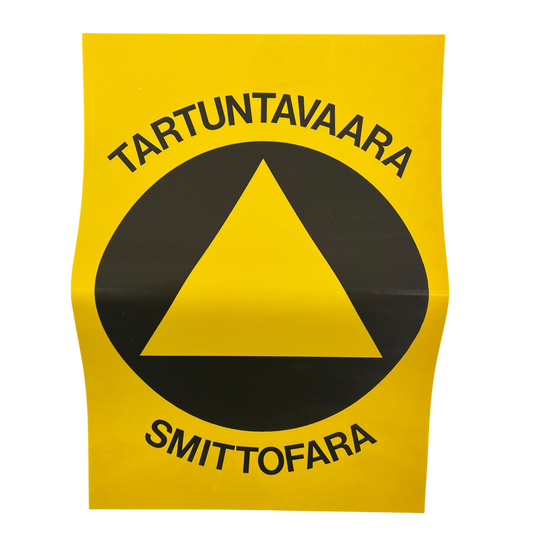 Finnish Army M64/65 Warning Sign - "Risk of Infection"
