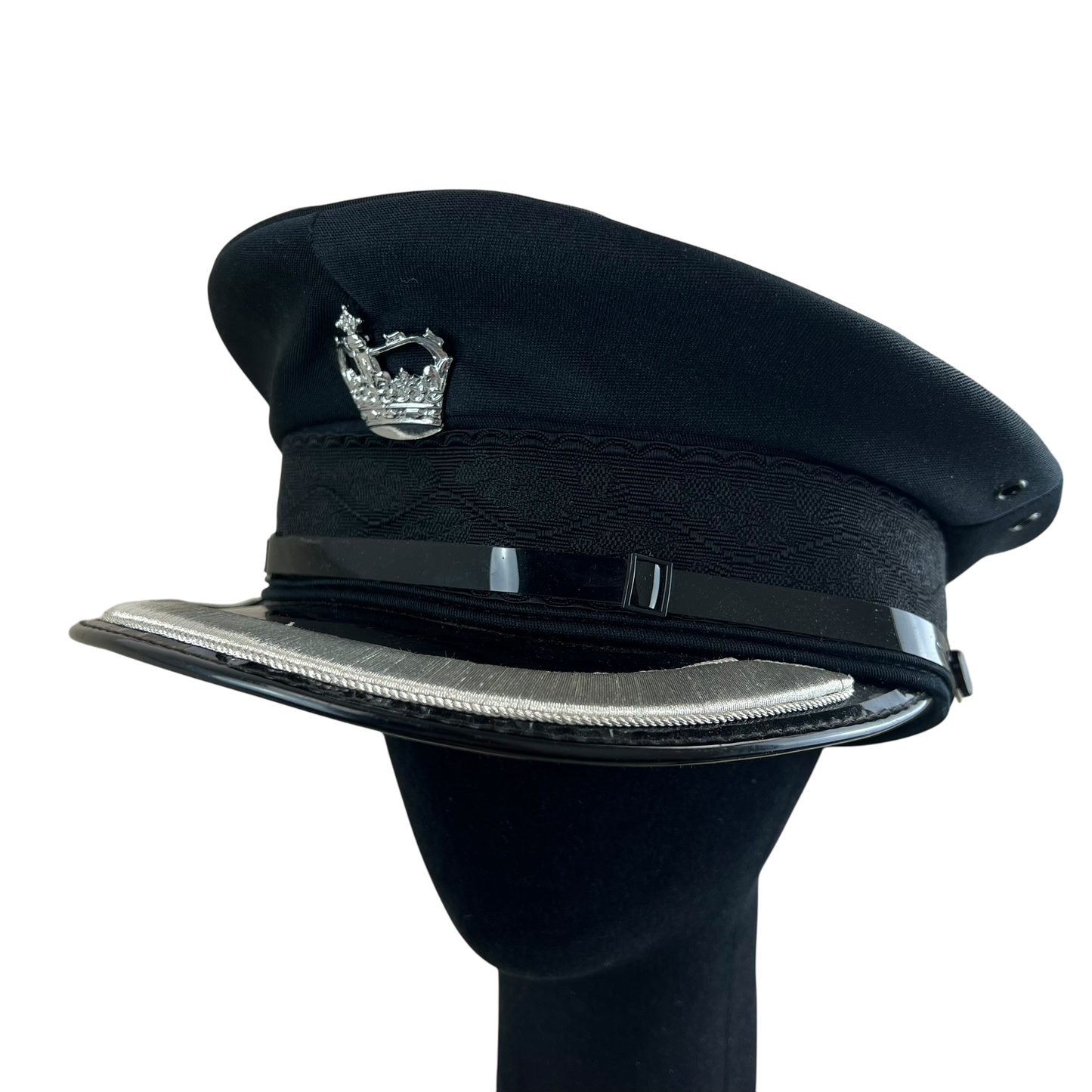 British Police Black Dress Cap - Small