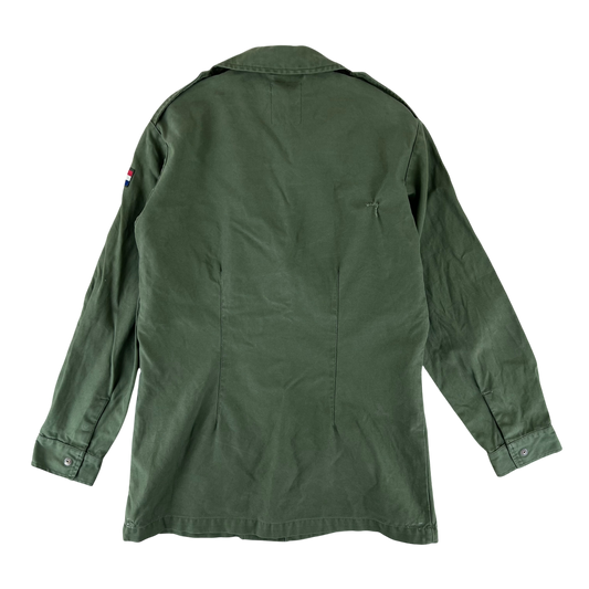 Dutch Army Field Shirt Jacket Green Long Sleeve - Medium
