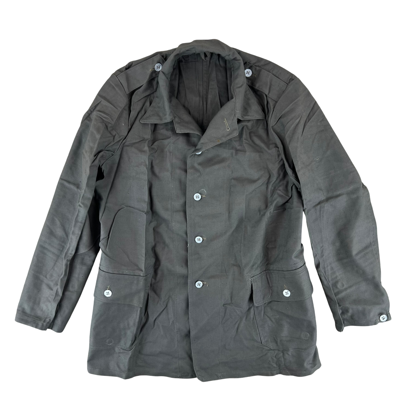 Swedish Army M40 "Grötrock" Brown Work Jacket - Medium