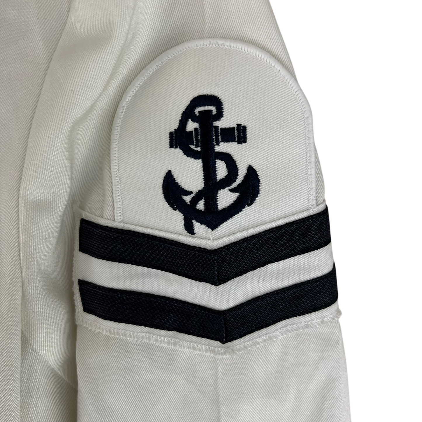 British Royal Navy Class II White Jumper Sailor's Top - X Large 188/120