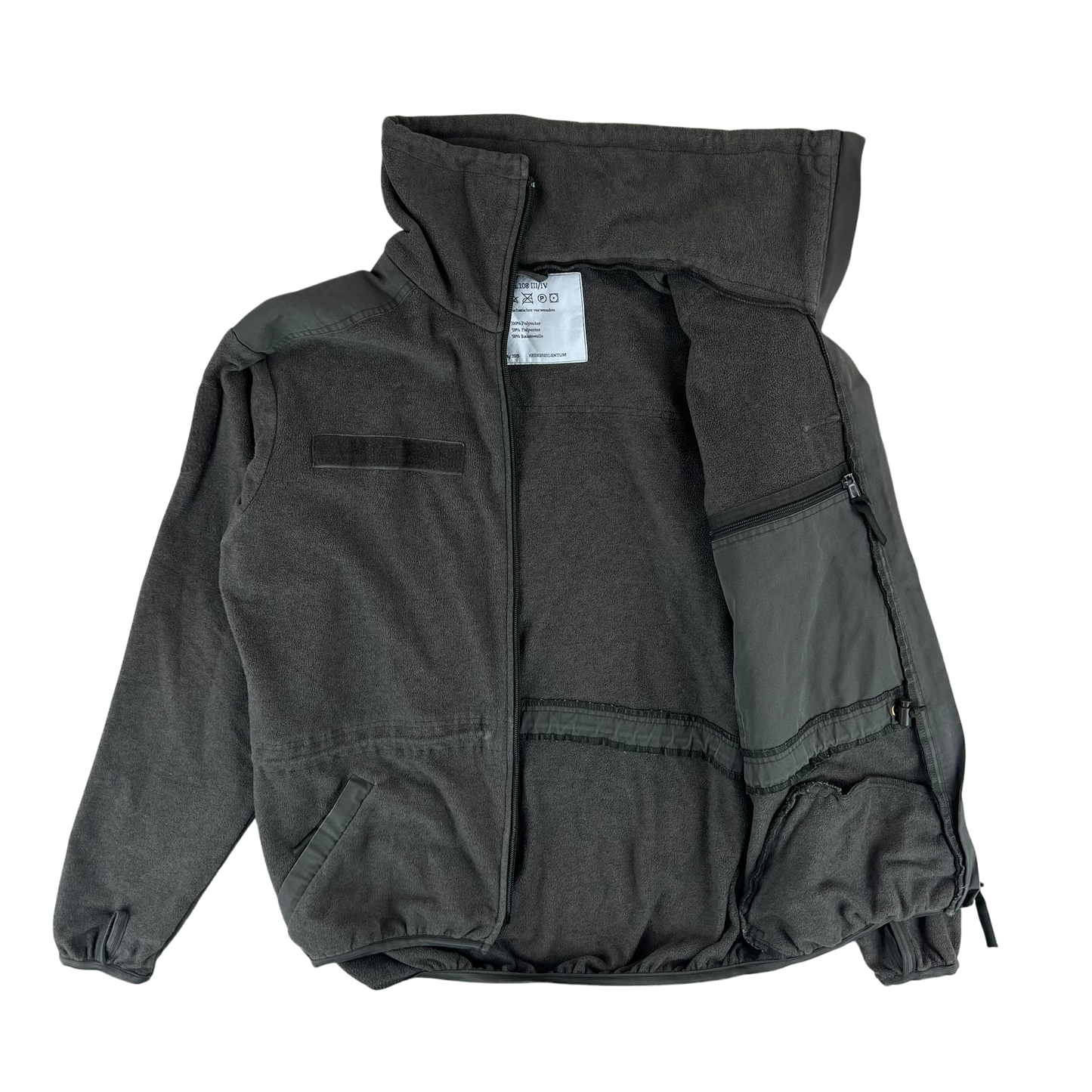 Austrian Army Olive Fleece Cardigan - Large 104-108 III/IV