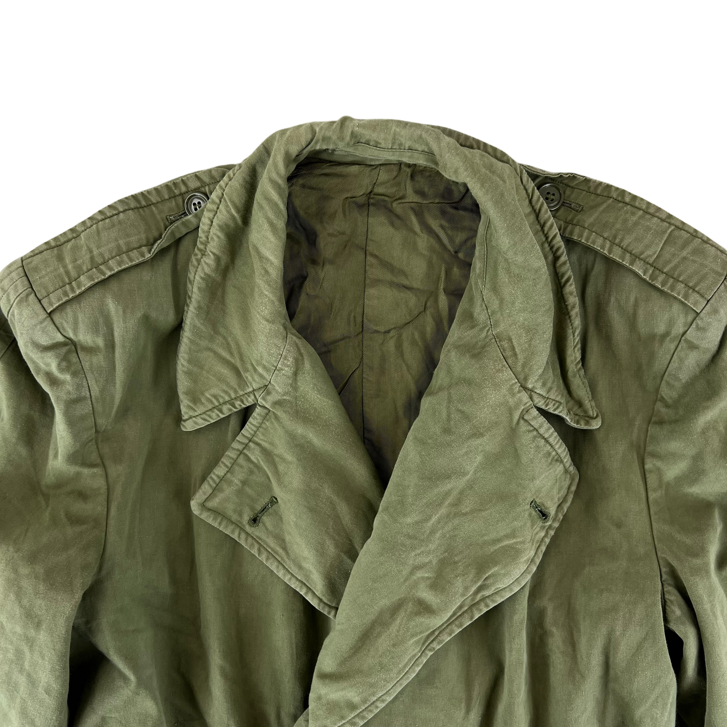US Army 50s Olive Green Overcoat -