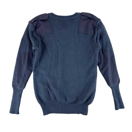 British RAF Wool V Neck Pullover Jersey Jumper - Large 106cm