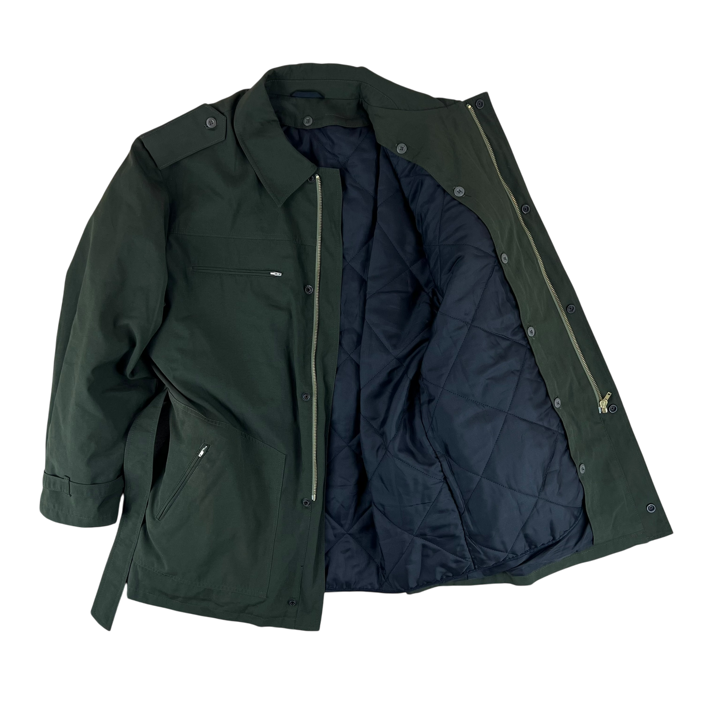 Slovak Army M97 Guard's Coat Olive Drab w/ Liner - Large