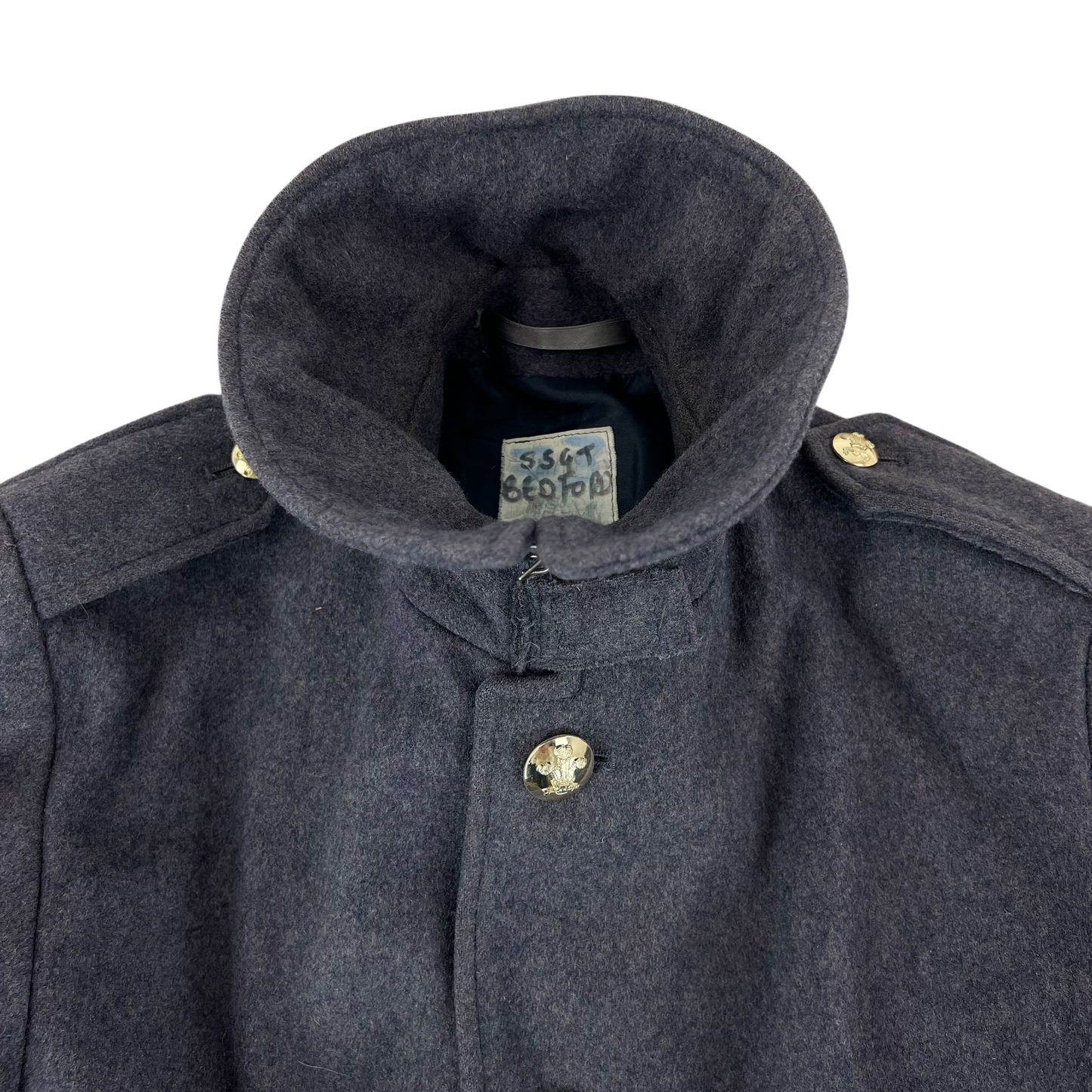 British Army Footguards Wool Greatcoat - Royal Regiment of Wales - Large