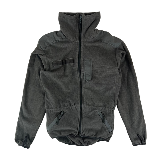 Austrian Army Olive Fleece Cardigan - Small 88-92 III/IV