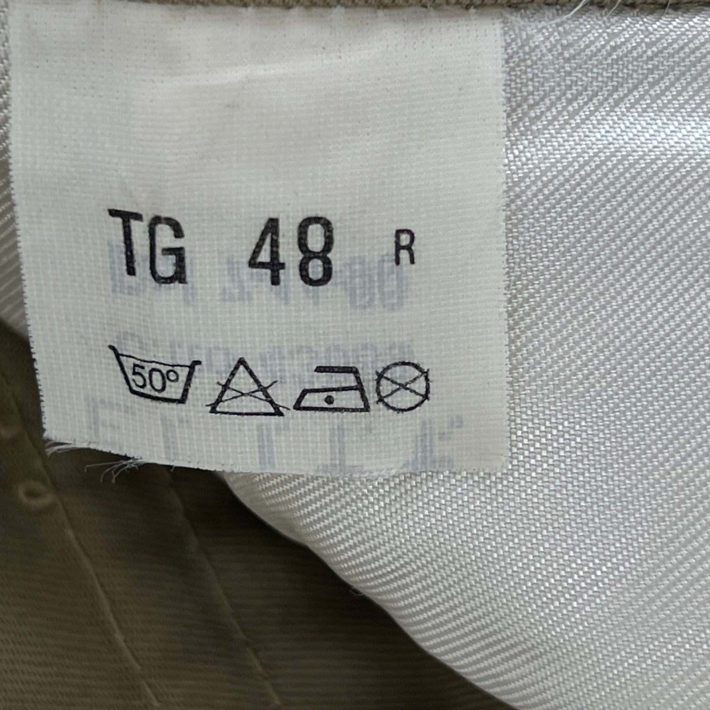 Italian Army Vintage Stone Chino Shorts - W32 L16