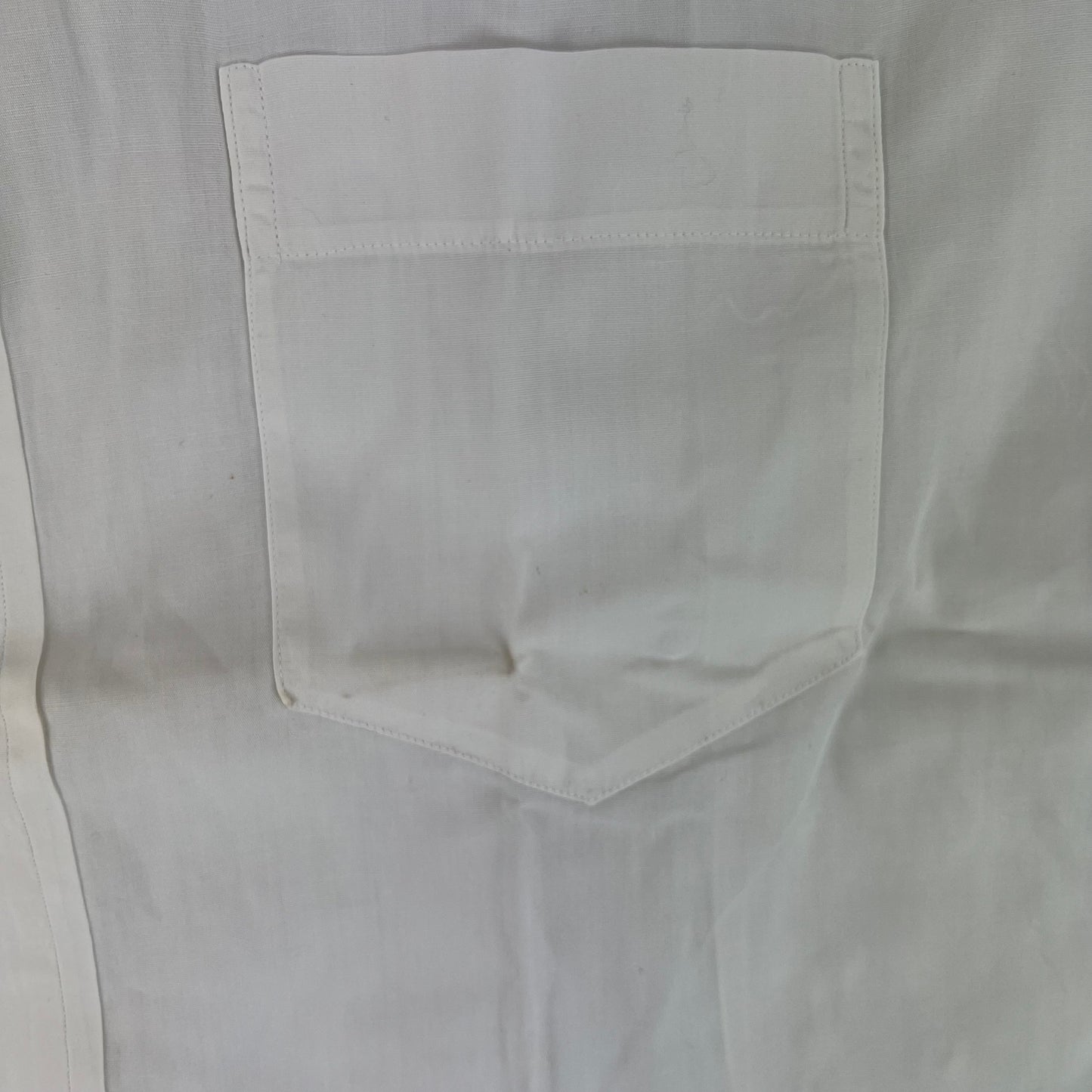 British Merchant Navy 50s Officer's Tropical Short Sleeve Shirt - Large