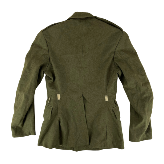 British Army 60s Pattern No. 2 Olive Green Dress Jacket - Yorkshire Volunteers - Small