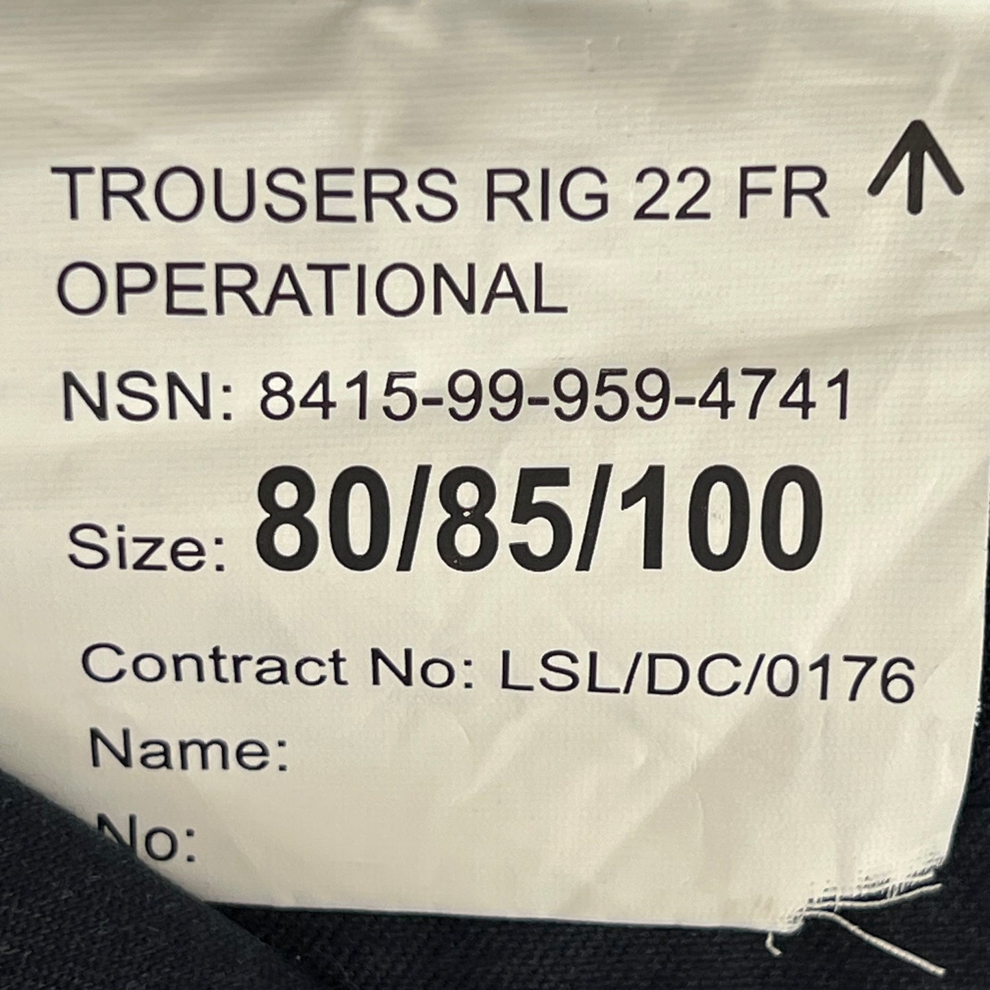 British Royal Navy FR Combat Trousers - W32 L31