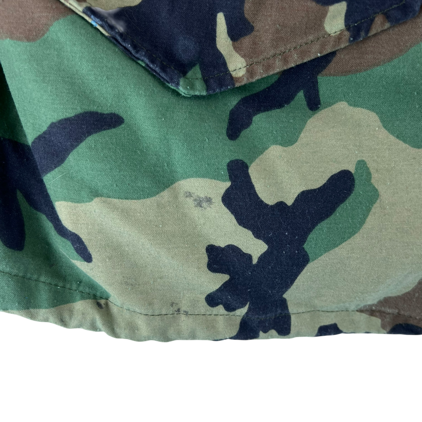 US Army M81 Woodland Camo M65 Cold Weather Field Coat w Liner - X Large