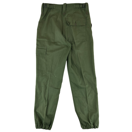 British Army Olive Green Fatigue Work Trousers - W31 L29