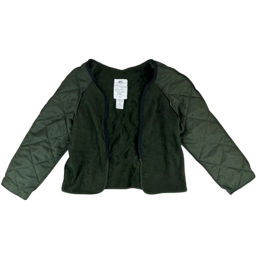 Dutch Army Faux Fur & Quilt Jacket Parka Liner - Small