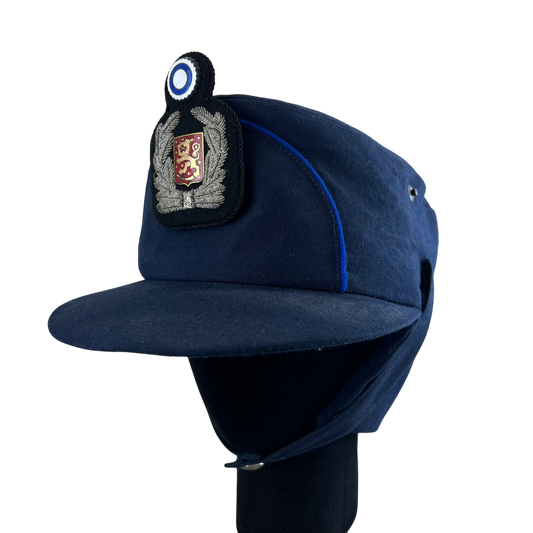 Finnish Police Winter Cap w/ Badge - Medium 58cm