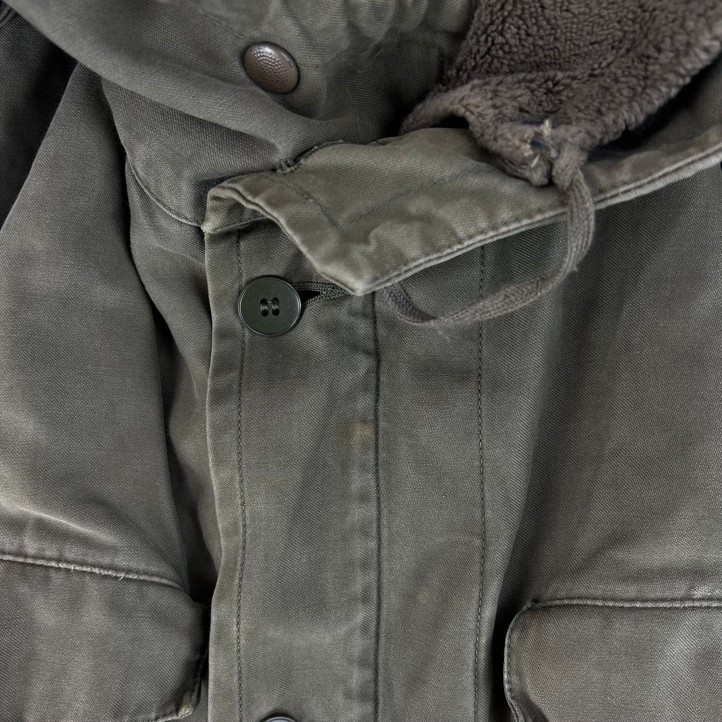 German Army Olive Drab Parka w Thermal Liner - Medium Gr 5