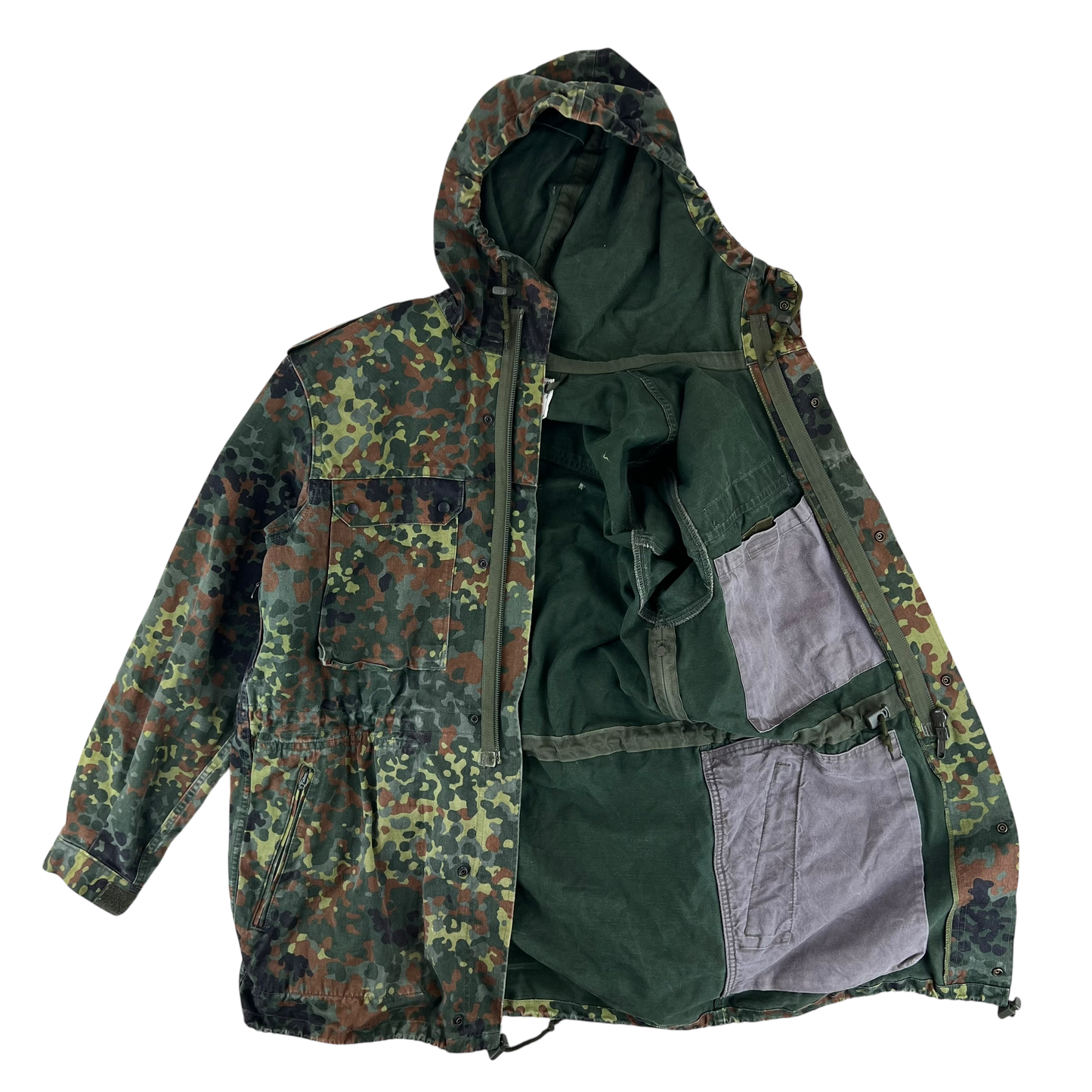 German Army Flecktarn Camouflage Combat Parka - Medium GrNr7