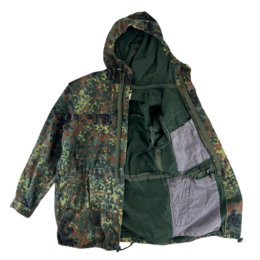German Army Flecktarn Camouflage Combat Parka - Medium GrNr7