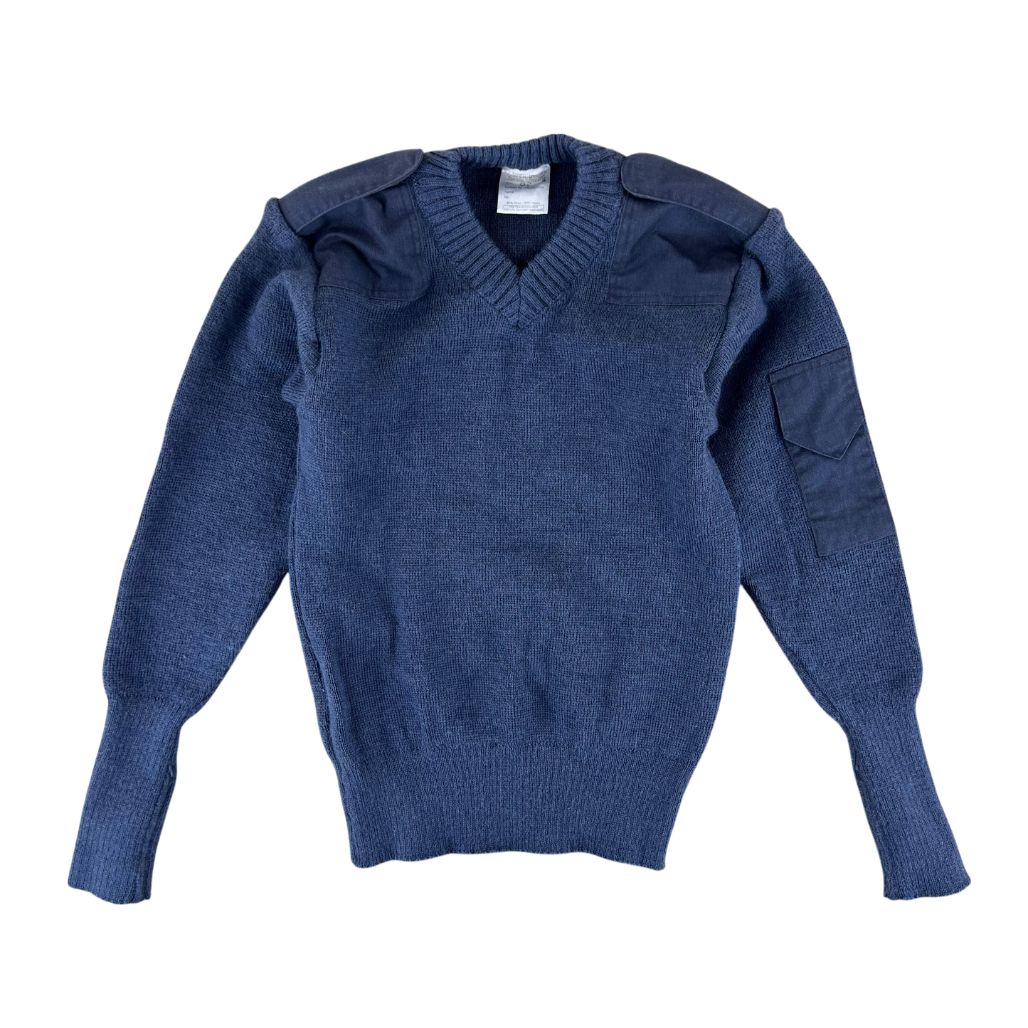 British RAF Wool V Neck Pullover Jersey Jumper - Small 82cm